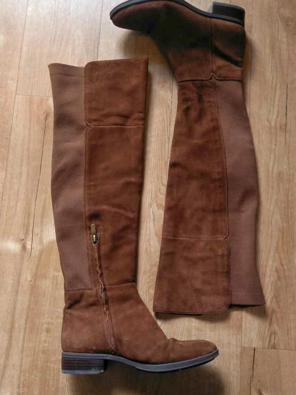 Sam Edelman Brown Suede Knee Boots (7.5)